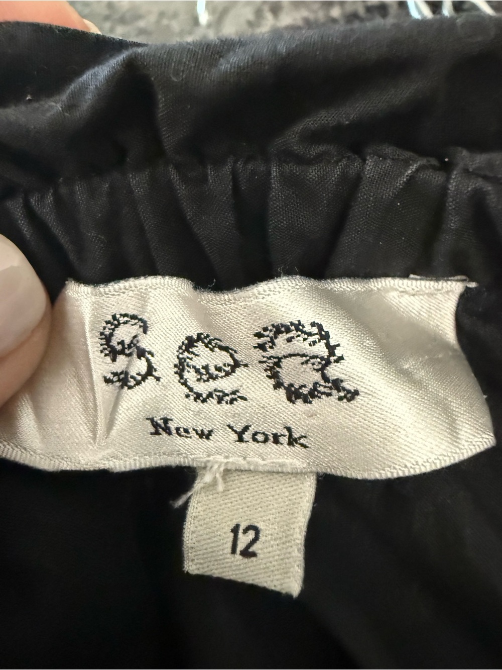 Sea New York Black Cap Sleeve Top with Tie-Dye Accents - Picture 6 of 7